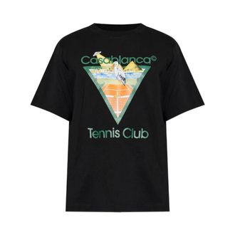 Casablanca Mpf26Jts001 19 T-shirt - male - Casablanca - T-Shirts - Black - XL - Tops