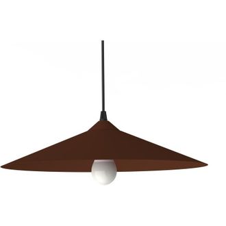 Lumicom Chapeau Sospensione, 1XE27, max 42W, metallo, corten, D40cm - Lumicom