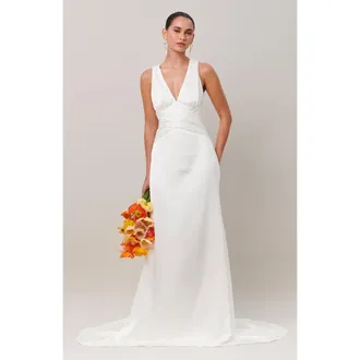BWLDR Riviera Gown in White at Nordstrom, Size 10