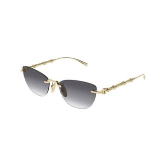 Gucci Zonnebril - Dames - Accessoires - Geel - Maat: 55 MM Nylon