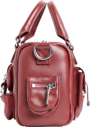 Cynthia Rowley Mini Leather Cargo Bag in Oxblood at Nordstrom