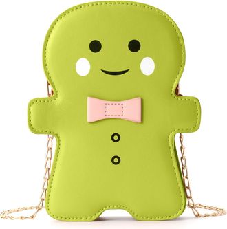 Generic Gingerbread Man Crossbody Bag, Christmas Themed Phone Purse for Holiday Parties and Gift Exchanges, Ideal for Festive Outfits