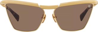 Balmain VICTOIRE Brown Cat Eye Ladies Sunglasses BPS-169 C 60