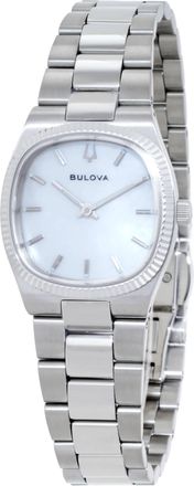 Bulova Quartz White Mother of Pearl Dial Ladies Watch 96L353