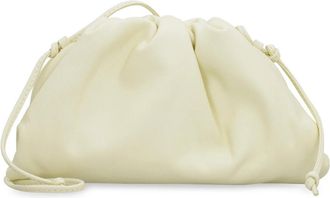 Bottega Veneta Leren Mini Pouch Clutch Tas - Dames - Schoudertassen - Geel - ONE Size - Leer - Tassen