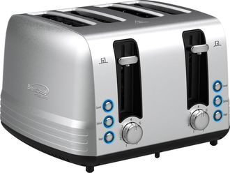 Brentwood Select Extra Wide 4 Slot Stainless Steel Toaster
