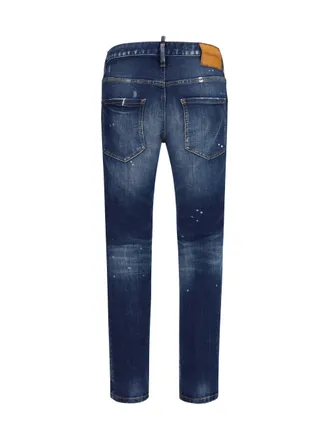 Dsquared2 Distressed Skater Jeans - Navy