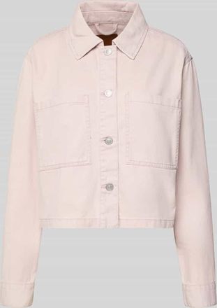 Only Boxy Fit Jeansjacke aus reiner Baumwolle Modell NAOMI in Hellrosa, Gr&ouml;&szlig;e XL