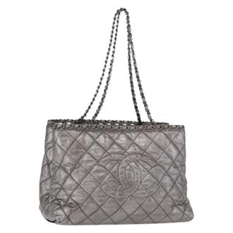Chanel Bolso Tote Pre-owned Vintage - Pre-owned - Mujer - Gris - ONE SIZE