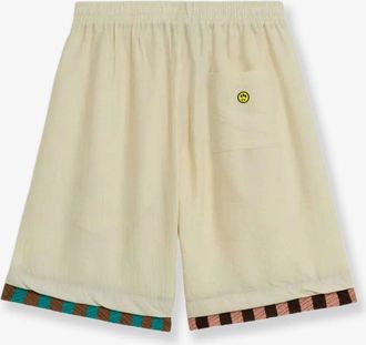 Barrow Mens Bermuda Shorts Beige Viscose