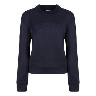 Moncler Sweatshirts, female, Blue, XS, Logo Sweatshirt
