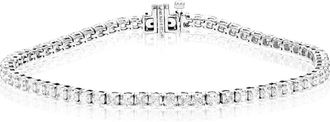 Vir Jewels 5 cttw Cushion Lab Grown Diamond Tennis Bracelet in 14K Gold 7 Inch For Women