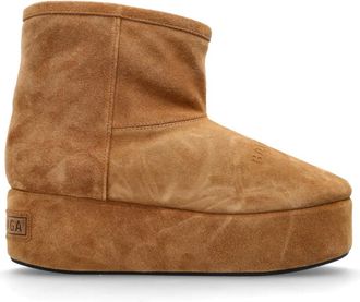 Balenciaga Winter Boots, female, Brown, Size: 11 US Alaska Platform Bootie