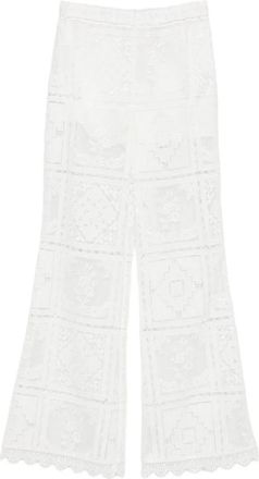 Zimmermann Wide Broeken - Dames - Wijde Broeken - Wit - S - Broeken