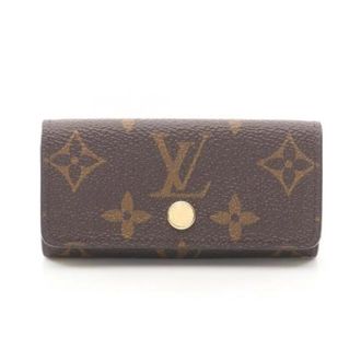 Louis Vuitton Pre-owned Accessories, female, Brown, Size: ONE SIZE Pre-owned Multicles 4 Monogram Key Case