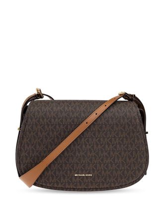Michael Michael Kors Schoudertas met monogram - Bruin