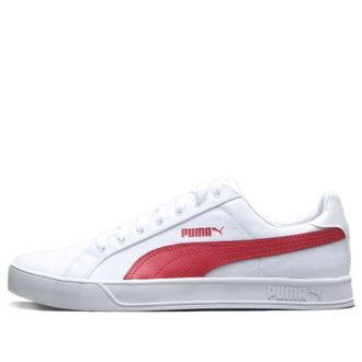 Puma Smash Vulc Canvas White American Beauty 374754-07