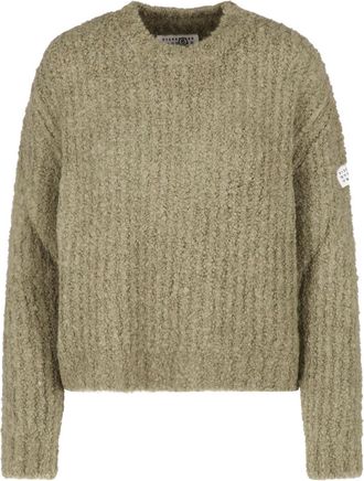 Maison Margiela Green Knit Crewneck Sweater