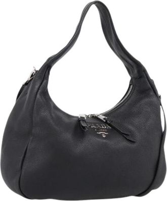 Prada Pre-owned Vintage Schoudertas - Dames - Vintage Schoudertas - Zwart - ONE Size - Leer - Vintage