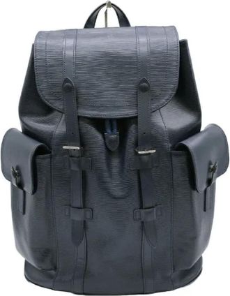 Louis Vuitton Pre-owned Backpacks, female, Blue, Size: ONE SIZE Pre-owned Leather backpacks