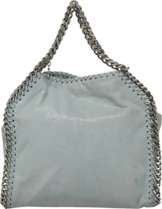 Stella McCartney Stella Mccartney Falabella Blue Suede Handbag (Pre-Owned)