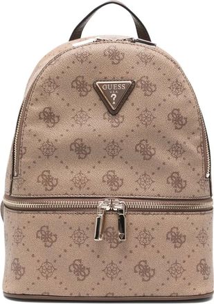 Guess Co Silia rugzak met monogram-print - Bruin