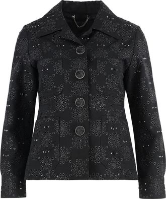 Marc Jacobs Womens Single Buttons Jacket - Black - Size 8 UK