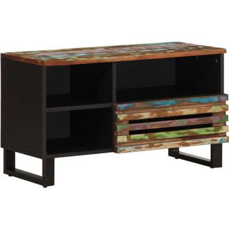 vidaXL Mobile Porta tv 80x34x46 cm in Legno Massello di Acacia - Vidaxl