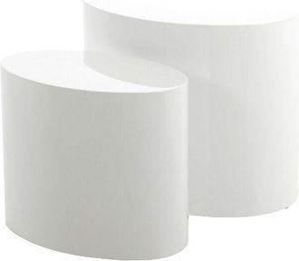 Selsey Selsey Plomin - Set Di Dos Mesas De Caf&eacute; - Blanco - Escandinavo