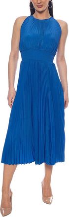 OLEG CASSINI Smocked Midi Dress