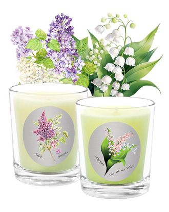 Qualitas Hand-Poured Candle Set - Lilac Lily Of The Valley