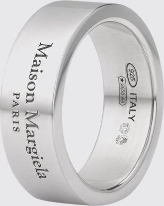 Maison Margiela Engraved Logo Band Ring in 925 Sterling Silver
