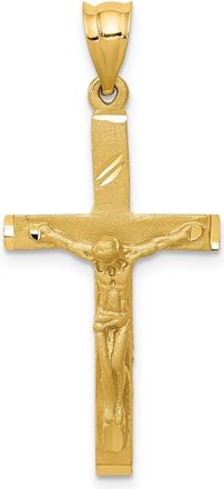 Diamond2Deal 14k Yellow Gold Crucifix Pendant