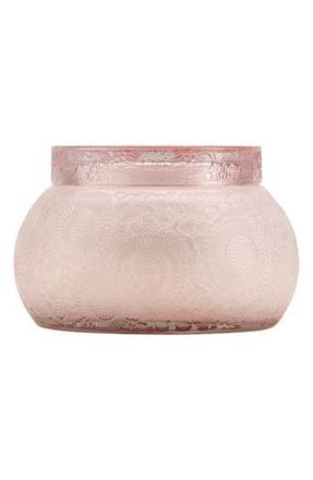 Voluspa Japonica Chawan Bowl Two-Wick Embossed Glass Candle in Panjore Lychee at Nordstrom Rack