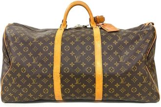 Louis Vuitton Brown Monogram Canvas Boston Bag (Pre-Owned)