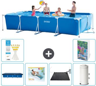Intex Piscina Con Estructura Rectangular - 450x220x84 Cm - 7-piezas S70