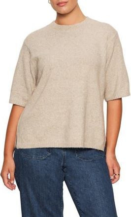 Sanctuary Perfect Sweater Tee in Heather Pink at Nordstrom Rack, Size 1X