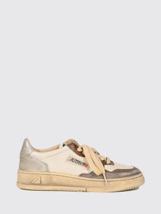 Autry Sneakers Medalist Low Super Vintage in pelle bicolore con effetto usurato