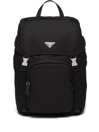 Prada Re-Nylon And Saffiano Leather Backpack