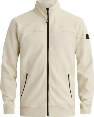PME Legend Castle Wall Rits-sweatshirt - Heren - Vesten met rits - Beige - L - Katoen - Hoodies & sweatvesten