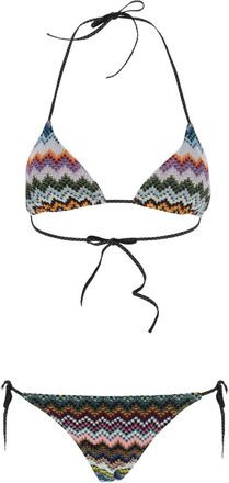 Missoni Bikini con motivo chevron - Nero