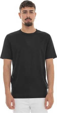 HUGO BOSS Thompson-50 T-shirt met ronde hals en korte mouwen - Heren - T-shirts - Zwart - S - Katoen - Tops