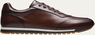 Magnanni Mens Ibiza II Leather Low-Top Sneakers