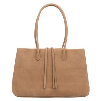 Estro & Luminara Tote Bags, female, Beige, Size: ONE SIZE Spacious Tote Bag