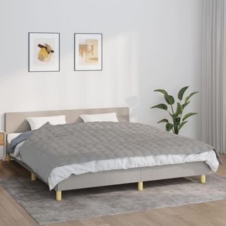 vidaXL Manta Con Peso Tela Gris 155x220 Cm 11 Kg Vidaxl