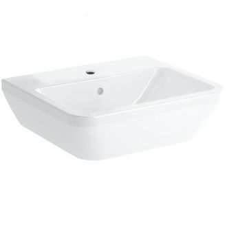 Vitra Integra Lavabo sospeso 50x43 cm con foro per rubinetto centrale, Bianco (7048-003-0001) - Vitra
