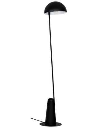 Eglo Eglo Aranzola 1 Light Floor Lamp Black With White Interior Metal Shade