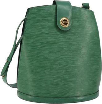 Louis Vuitton Pre-owned Bucket Bags, female, Green, Size: ONE SIZE Pre-owned Leather Bucket Bag