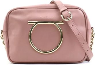 Ferragamo Pre-owned Cross Body Bags, female, Pink, Size: ONE SIZE Pre-owned Leather shoulder-bags