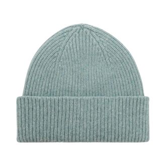 Le Bonnet Beanie van Wol en Caregora - Dames - Accessoires - Groen - Maat: ONE Size Wol